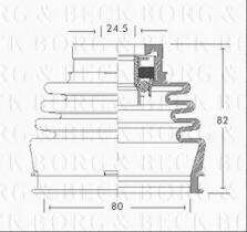 Borg & Beck BCB2768 - Fuelle, árbol de transmisión