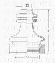 Borg & Beck BCB2770 - Fuelle, árbol de transmisión