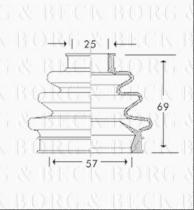 Borg & Beck BCB2774 - Fuelle, árbol de transmisión