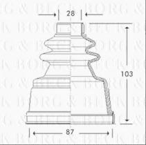 Borg & Beck BCB2775 - Fuelle, árbol de transmisión