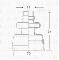 Borg & Beck BCB2776 - Fuelle, árbol de transmisión