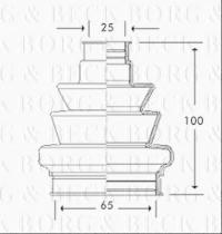 Borg & Beck BCB2777 - Fuelle, árbol de transmisión