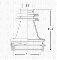 Borg & Beck BCB2779 - Fuelle, árbol de transmisión