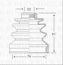 Borg & Beck BCB2781 - Fuelle, árbol de transmisión