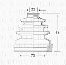 Borg & Beck BCB2782 - Fuelle, árbol de transmisión