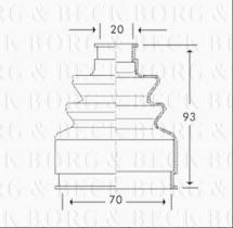 Borg & Beck BCB2783 - Fuelle, árbol de transmisión