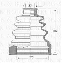 Borg & Beck BCB2784 - Fuelle, árbol de transmisión