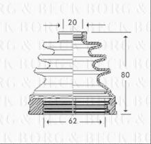 Borg & Beck BCB2786 - Fuelle, árbol de transmisión