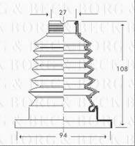 Borg & Beck BCB2788 - Fuelle, árbol de transmisión