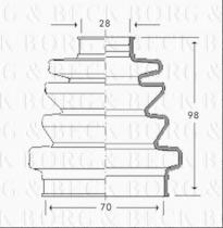 Borg & Beck BCB2790 - Fuelle, árbol de transmisión