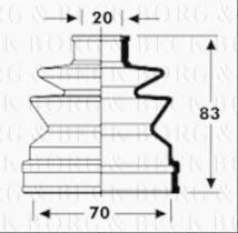 Borg & Beck BCB2793 - Fuelle, árbol de transmisión