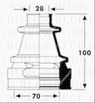 Borg & Beck BCB2797 - Fuelle, árbol de transmisión