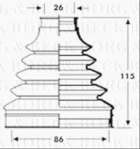 Borg & Beck BCB2799 - Fuelle, árbol de transmisión