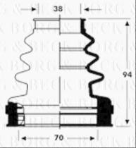 Borg & Beck BCB2807 - Fuelle, árbol de transmisión