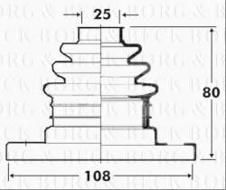 Borg & Beck BCB2810 - Fuelle, árbol de transmisión