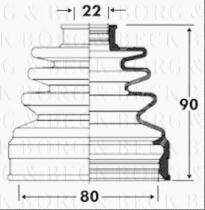 Borg & Beck BCB2814 - Fuelle, árbol de transmisión