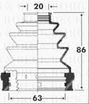 Borg & Beck BCB2817 - Fuelle, árbol de transmisión