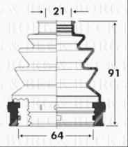 Borg & Beck BCB2818 - Fuelle, árbol de transmisión