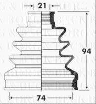 Borg & Beck BCB2821 - Fuelle, árbol de transmisión