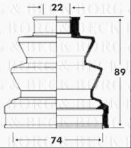 Borg & Beck BCB2826 - Fuelle, árbol de transmisión