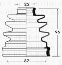 Borg & Beck BCB2832 - Fuelle, árbol de transmisión