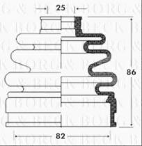 Borg & Beck BCB2834 - Fuelle, árbol de transmisión