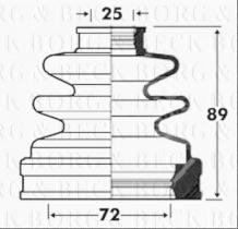 Borg & Beck BCB2835 - Fuelle, árbol de transmisión