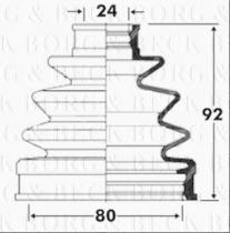 Borg & Beck BCB2837 - Fuelle, árbol de transmisión