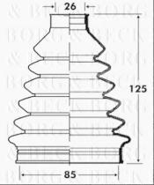 Borg & Beck BCB2843 - Fuelle, árbol de transmisión