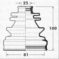 Borg & Beck BCB2845 - Fuelle, árbol de transmisión