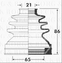 Borg & Beck BCB2850 - Fuelle, árbol de transmisión