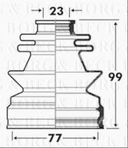 Borg & Beck BCB2851 - Fuelle, árbol de transmisión