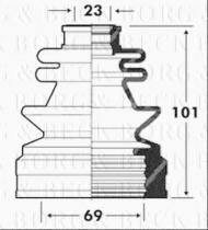 Borg & Beck BCB2852 - Fuelle, árbol de transmisión