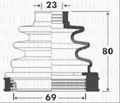 Borg & Beck BCB2854 - Fuelle, árbol de transmisión