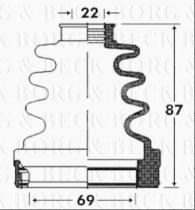 Borg & Beck BCB2863 - Fuelle, árbol de transmisión