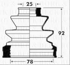 Borg & Beck BCB2868 - Fuelle, árbol de transmisión