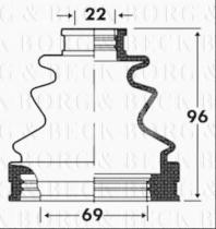 Borg & Beck BCB2872 - Fuelle, árbol de transmisión