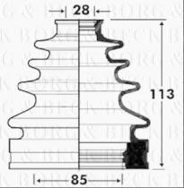 Borg & Beck BCB2873 - Fuelle, árbol de transmisión