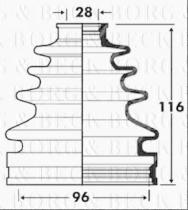 Borg & Beck BCB2874 - Fuelle, árbol de transmisión