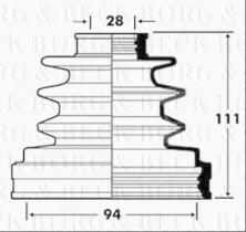 Borg & Beck BCB2877 - Fuelle, árbol de transmisión