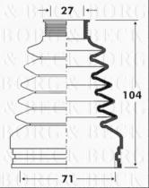 Borg & Beck BCB2878 - Fuelle, árbol de transmisión