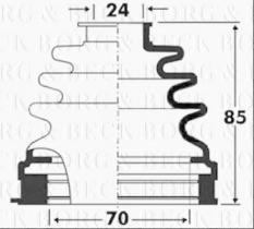 Borg & Beck BCB2881 - Fuelle, árbol de transmisión