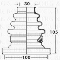 Borg & Beck BCB2883 - Fuelle, árbol de transmisión