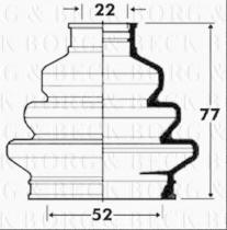 Borg & Beck BCB2884 - Fuelle, árbol de transmisión