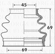 Borg & Beck BCB2885 - Fuelle, árbol de transmisión