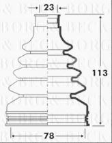 Borg & Beck BCB2886 - Fuelle, árbol de transmisión