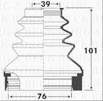 Borg & Beck BCB2890 - Fuelle, árbol de transmisión