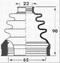 Borg & Beck BCB2893 - Fuelle, árbol de transmisión