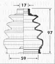 Borg & Beck BCB2894 - Fuelle, árbol de transmisión