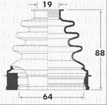 Borg & Beck BCB2895 - Fuelle, árbol de transmisión